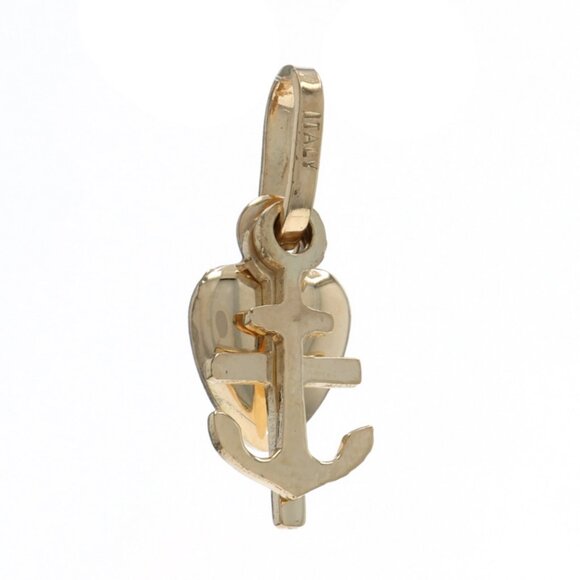 Yellow Gold Faith, Hope, & Love Charm - 14k Cross, Anchor, & Heart Gift - Picture 2 of 6